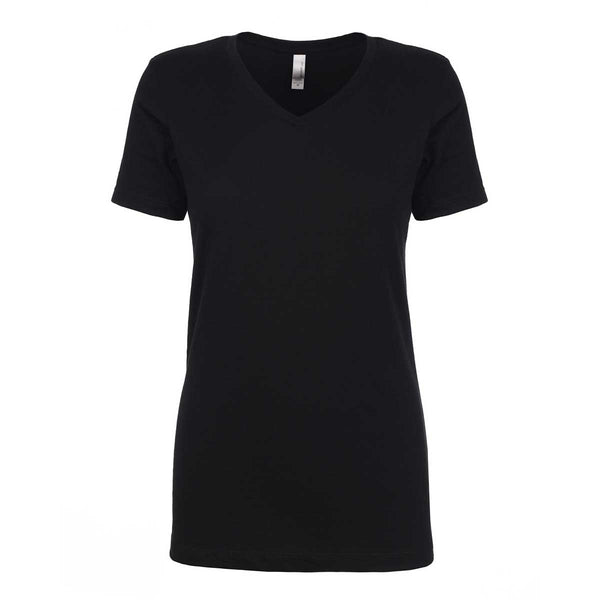 Next Level Women’s Black Ideal V-Neck Tee