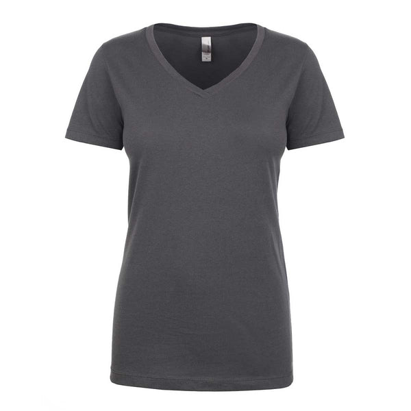 Next Level Women’s Dark Grey Ideal V-Neck Tee