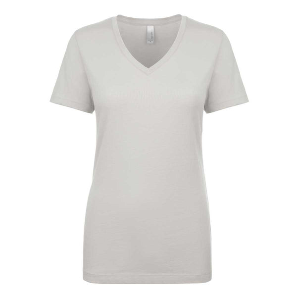 Next Level Women’s Silver Ideal V-Neck Tee