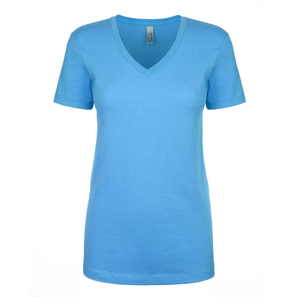 Next Level Women’s Turquoise Ideal V-Neck Tee