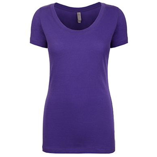 Next Level Women’s Purple Rush Scoop Neck Tee