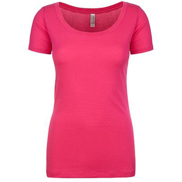 Next Level Women’s Raspberry Scoop Neck Tee