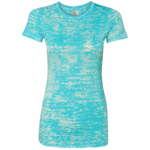 Next Level Women’s Tahiti Blue Burnout Tee