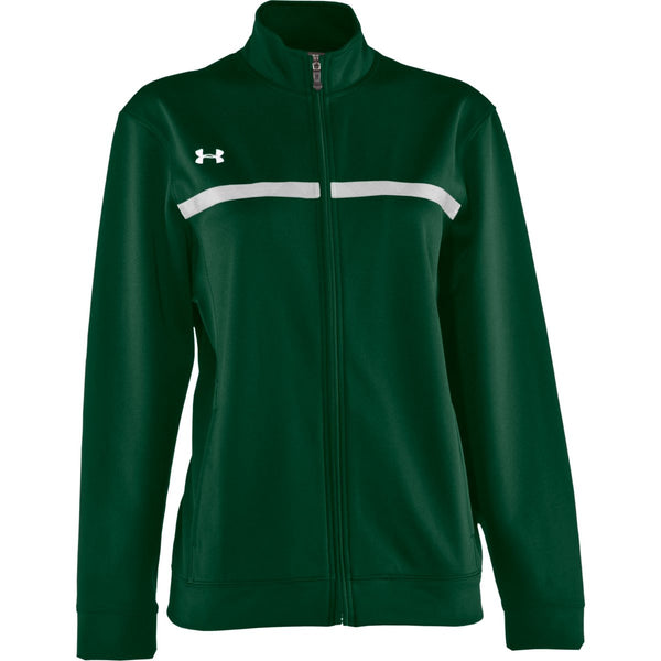 Under Armour Women’s Forest Green/White Campus Knit Full Zip