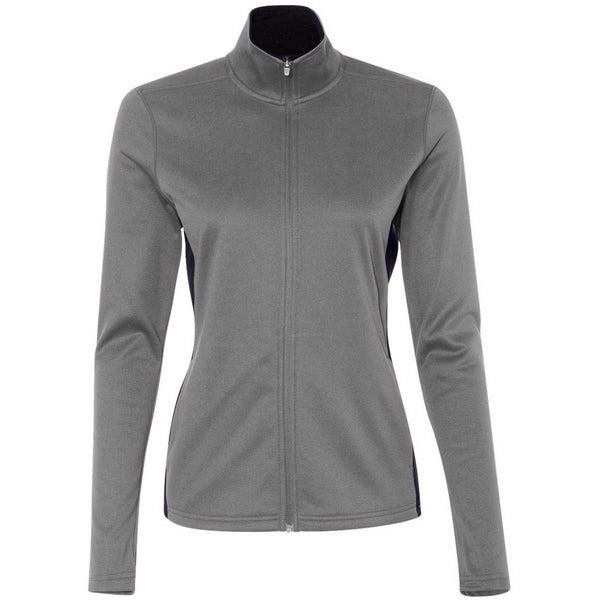 Champion Women’s Stone Grey/Black Performance 5.4-Ounce Colorblock Full-Zip Jacket