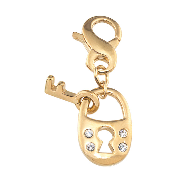 Carolee Gold Over Sterling Silver Lock and Key Charm