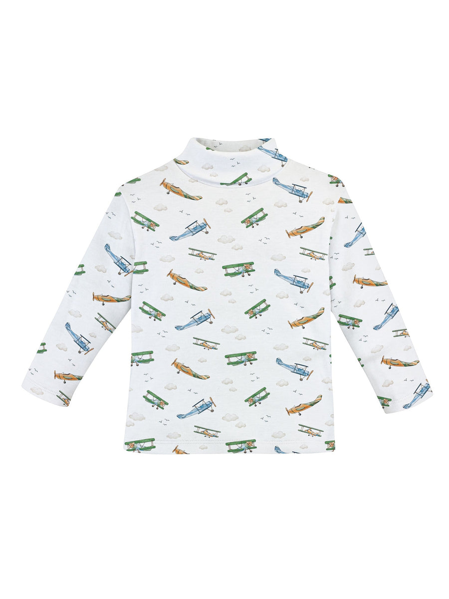 Printed Turtleneck – Airplanes