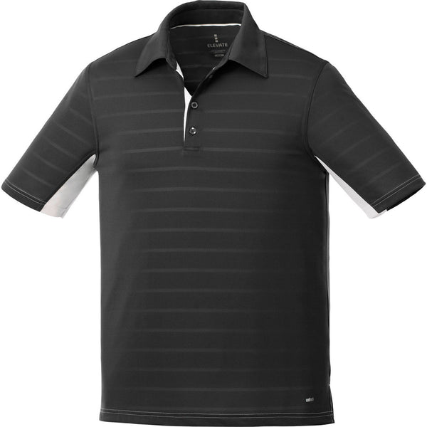 Elevate Men’s Black Prescott Short Sleeve Polo