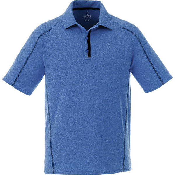 Elevate Men’s New Royal Heather Macta Short Sleeve Polo