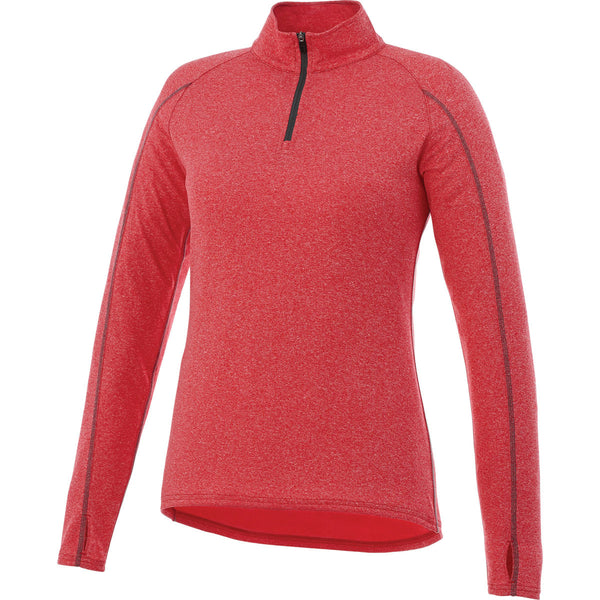 Elevate Women’s Team Red Heather Taza Knit Quarter Zip