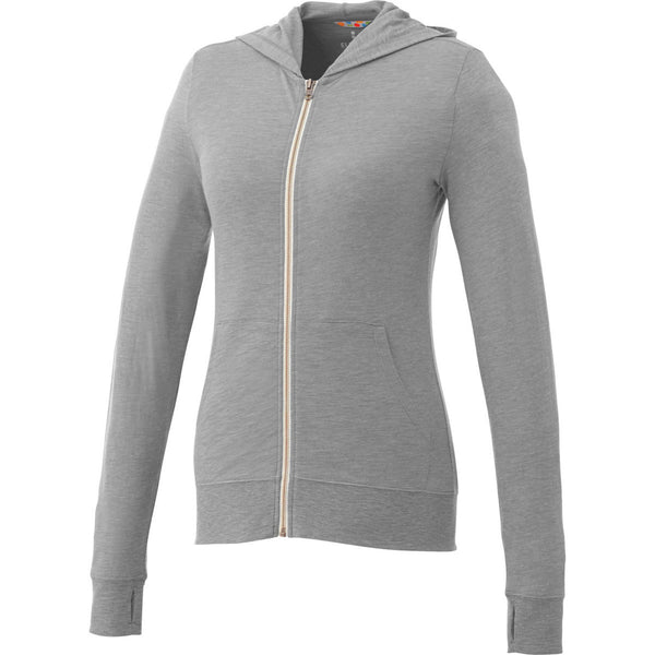 Elevate Women’s Heather Grey Garner Knit Full Zip Hoodie