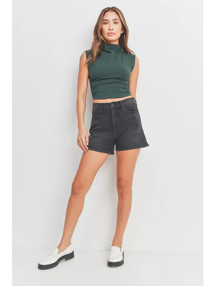 Mom Short – Washed Black