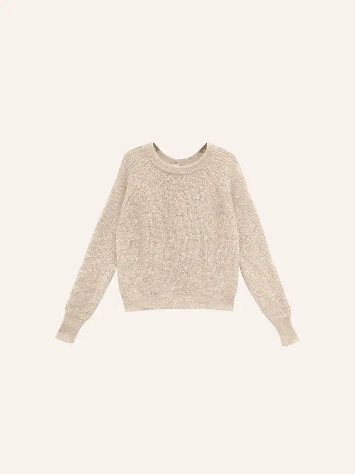 Buttoned Mohair Sweater – Ecru