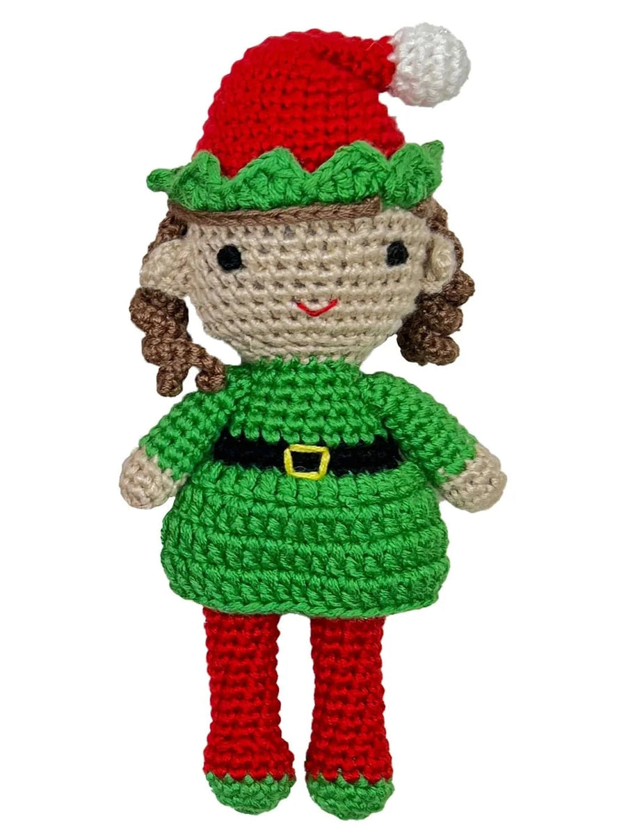 Elf Girl Bamboo Crochet Rattle